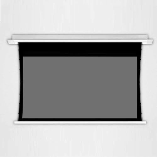 Pantalla de proyector eléctrico motorizada, pantalla de película extraíble de 150 pulgadas para montaje en pared/techo, ideal para uso en interiores y exteriores