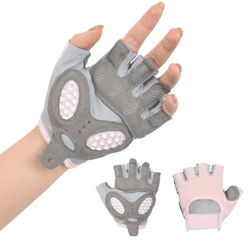 UTEBIT Gants de Fitness, Gants Musculation Respirants pour Homme et Femme avec Soutien au Poignet Protection de la Paume pour Vélo, VTT, Entraînements, Gym, Gymnastique
