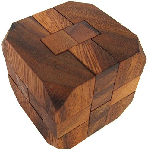LOGOPLAY Diamant G171-3D Puzzle - Denkspiel - Knobelspiel - Geduldspiel - Logikspiel aus Holz