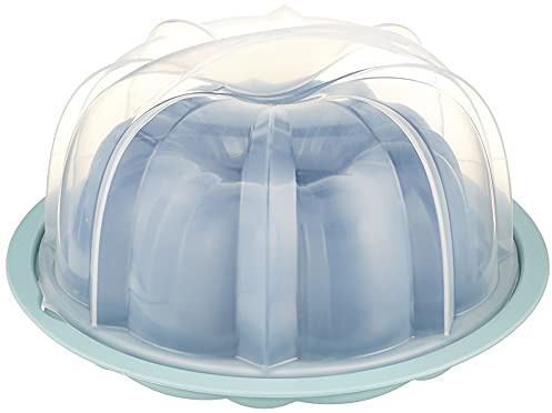 Nordic Ware Bundt Pan with Translucent Cake Keeper, 12 Cup pan capacity (50025)