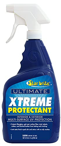 STAR BRITE Ultimate Xtreme Protectant - Superior UV Protection for Fiberglass, Vinyl, Plastic, Rubber, and Leather - Non-Greasy, Anti-Static Finish - 32 OZ (098832)