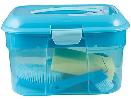 PFIFF 102272-23 Putzkiste mit Inhalt, hellblau