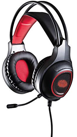 Daewoo Universal Gaming Headset with Flexible Microphone and Smooth Scroll Volume Control, Wired Input Suitable for All 3.5mm Interface Devices, Extra Long 2m Cable and Faux Leather Ear Cushions