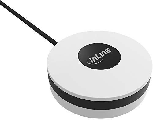 InLine WLAN IR Fernbedienung Smart Home Hub, Universal Infrarot Blaster 2,4GHz, App & Sprachsteuerung für TV, Klimaanlage, HiFi, kompatibel mit Alexa und Google Home, weiß, 40163W