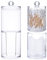 Porta Dischetti Cotone Contenitore Dischetti Cotone Contenitore Batuffoli Cotone Dispenser Per Tamponi Di Cotone Porta Bastoncini Cotonati con Coperchio per CosmeticoTamponi Cotone Tamponi Orecchie