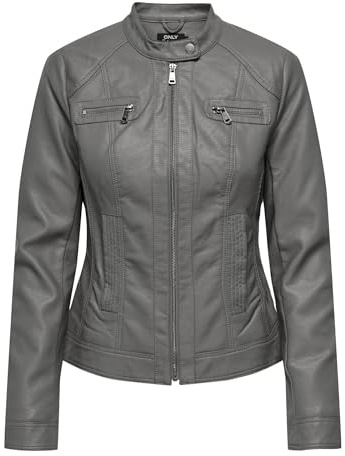 Only Onlbandit Noos Otw - Bicicleta de Piel Sintética Chaqueta, Mujer, Plum Kitten, 34