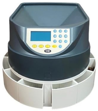 Cashtec CT450 Coin Sorter Counting Speed:Up to 400-600 Coins per min Sorts up to 1300 Mixed Coins Metal Sorting Plate for Durability