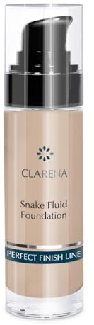 Clarena make up foundation Anti- Aging - Straffende Creme mit Schlangengift, Foundation für reife Haut, serum foundation - gut deckendes make up, für Allergiker, Filterung