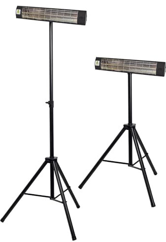 SIP Infrared Halogen Heater 230V 2kW Electric Patio Heater 6820 BTU/hr with Adjustable Height Stand