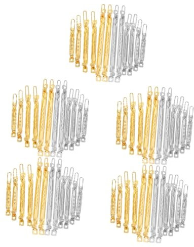 HONMEET 80pcs Metal Hair Clips Frog Clips for Hair Accessories for Creating Unique Bows and Barrettes for Styling and Crafting