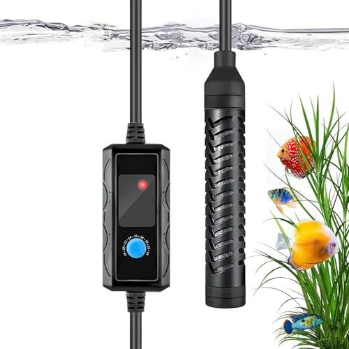 Genérico Calefacción para Acuario | 100 W Calefacción Vertical, Termostato para Reptiles con Ventosas | Para Acuario de Agua Dulce y Agua Salada, Cuenca, Pescado, Tortuga, Betta, Reptil
