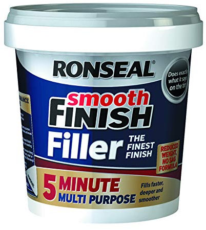 Ronseal Smooth Finish Filler 5 Minute Tub 600ml