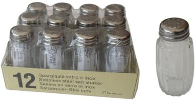 Spargisale Vetro Cop. Inox Lucido