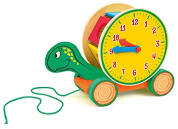 Trainabile Tartaruga con Incastri (8 pz.) | Sevi | Giochi in legno prima infanzia. Costruzioni e giocattoli. Regalo di Natale e compleanno per bambini | 26,5x10,3x19,5cm | Sevi Wood | modello 88045