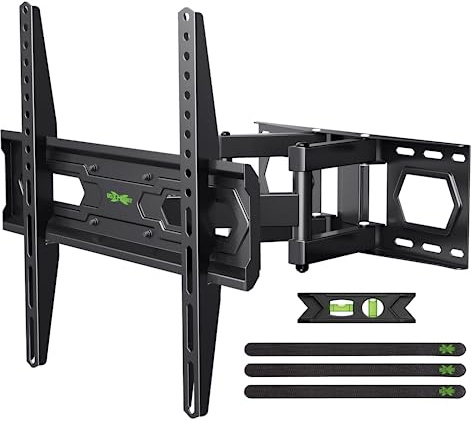 USX MOUNT TV Wall Mount for 32-74 inch Flat Screen/LED/4K up to 110lbs, Full Motion TV Mount Bracket with Swivel & Tilt Articulating Dual Arms, Max VESA 400x400mm, Fits 12/16 Wood Studs