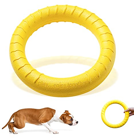 Havenfly Juguete Masticable de Caucho Natural,Juguetes flotantes para Perros,Fitness Juguete Flotante y Disco Volador,Juguetes indestructibles para Perros agresivos