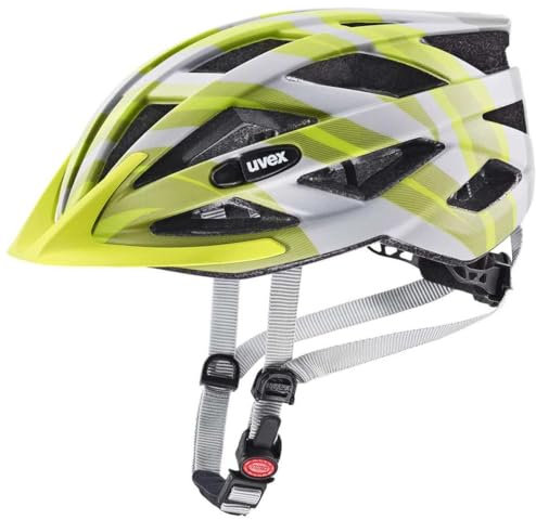 uvex air Wing cc - Leichter Allround-Helm für Damen und Herren - individuelle Größenanpassung - erweiterbar mit LED-Licht - Grey-Lime matt - 52-57 cm