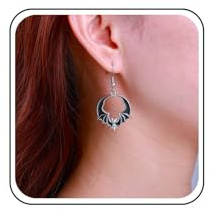 TseenYi boucles d'oreilles gothiques chauve-souris boucles d'oreilles chauve-souris noires boucles d'oreilles créoles chauve-souris mouche boucles d'oreilles pendantes