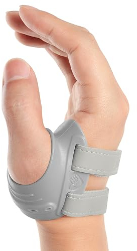 FORTEMOTUS Tutore per Pollice Destro, Ortesi Ortho CMC Stabilizza Base del Pollice, Allevia il Dolore Caso di Osteoartrite e Artrite dell'articolazione Della Sella (Grigio, M, 18-23 cm)