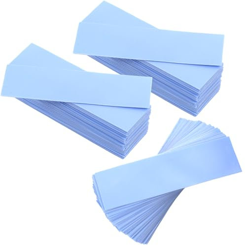 Teaaha 30PCS Thermal Pads Gpu, 0.5mm Silicone Cpu Thermal Pad Conductive Heatsink 6.0 W/M Ssd Thermopad, Reusable Heat Resistant Pads for Chip LED Ic Heat Conduction(Blue)