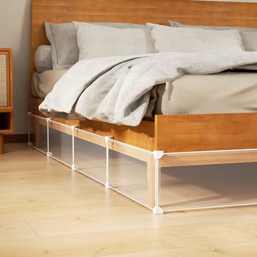 Onxyrbyte Bloqueur sous Lit for Animaux Compagnie,Transparents Bloqueurs D'Espace,Bloque-Jouets pour sous Les Meubles Transparent,Facile à Nettoyer,pour sous Le Lit