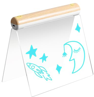 Planche à dessin pour – Lumières 7 couleurs d'apprentissage de l'écriture – Tableau de notes LED pour écrire, planifier, prendre des notes, garçons, filles, adolescents, tout-petits, maison