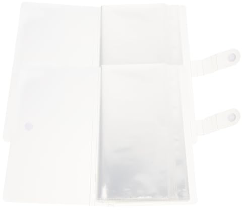 JOINPAYA Álbum de Colección para Entradas de Avión y Conciertos 2 Piezas 40 Bolsillos Transparentes para 80 Tarjetas Diseño Cierre de Botón Adecuado para Organizar y Guardar Recuerdos