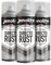 JENOLITE Directorust Peinture en aérosol métallisée brillante | OR BLANC | Peinture multi-surfaces | Apprêt, sous-couche et finition tout-en-un | 3 x 400 ml