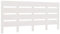vidaXL Kopfteil Betthaupt Bettkopfteil für Doppelbett Bett Holzbett Massivholzbett Schlafzimmerbett Lattendesign Weiß 140x3x80cm Massivholz Kiefer