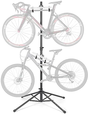 CXWXC Fahrradständer Boden Für 2 Fahrräder Belastbar bis 50kg/110 Pound Fahrrad Ständer Halter Indoor Garage Lagerung im Freien