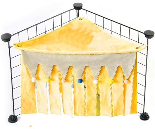 EIH Maison Cochon d'inde,Cabane Lapin,Cachette Lapin,Cachette d'angle pour Cage d'animaux Domestiques,Grimpable,la Cachette des Petits Animaux,pour Cochons d'Inde,Lapins,Furets,Chinchillas,Hérissons