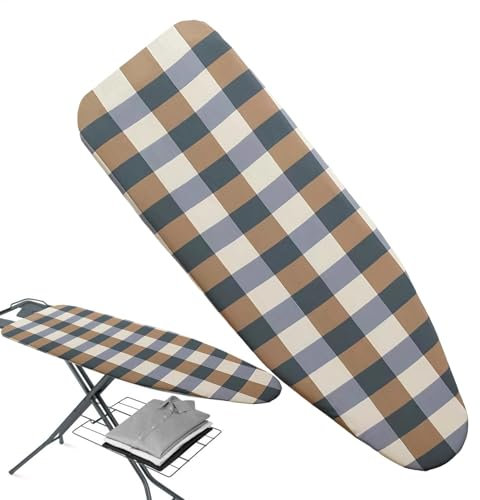 Funda para tabla de planchar, funda y almohadilla para tabla de planchar, tamaño estándar, funda de hierro extra gruesa reflectante al calor para que no se queme y sea resistente a las manchas
