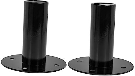 VILLCASE 2pièces Base Enceinte Lot de Supports Métalliques Support Enceinte avec Protection De Sol Plateau Large pour Amplificateurs