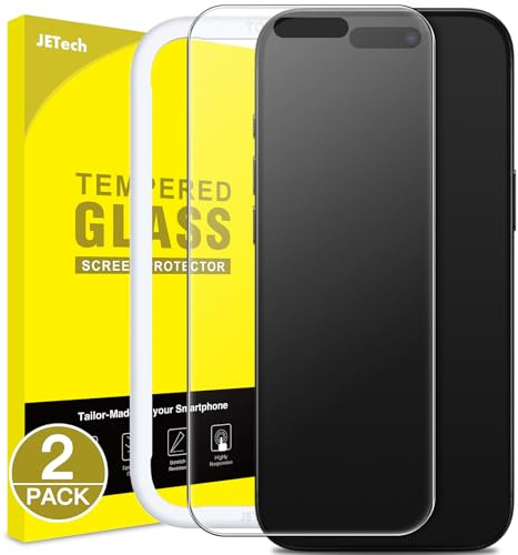 JETech Matte Skärmskydd för iPhone Air, 2-Pack | Antireflex 9H Härdat Glas, Anti-Fingeravtryck, Mjuk Beröring, Enkel Installation, Fodralvänlig