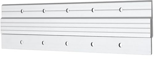 1 Paire (2 Pièces) Rail Fixation Miroir Lourd Z - 31cm Crémaillère Française en Aluminium - Support Mural Invisible Charge 30kg pour Tête de Lit, Cadre Photo, Meuble et Tableau (Vis Incluses)