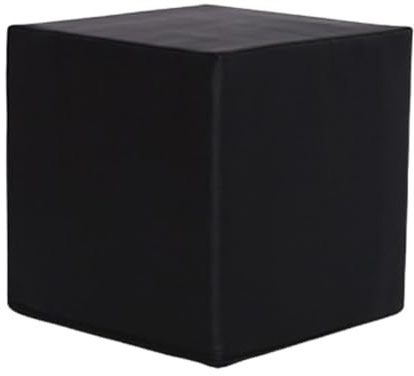 FewNvWa Taburete de Cubo Silla Banco Asiento Reforzado Material PU Adecuado para Práctica de Oficina Hogar Gimnasio Dormitorio Vest, Negro