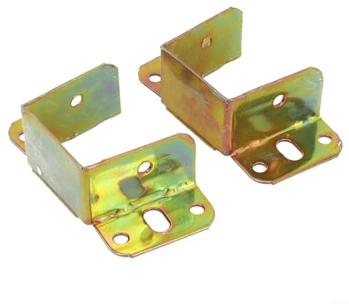 2X Bed Frame Connecting Brackets U Shaped For Centre Beam Support Fixings Components Suitable For Bed Assembly(40mm)