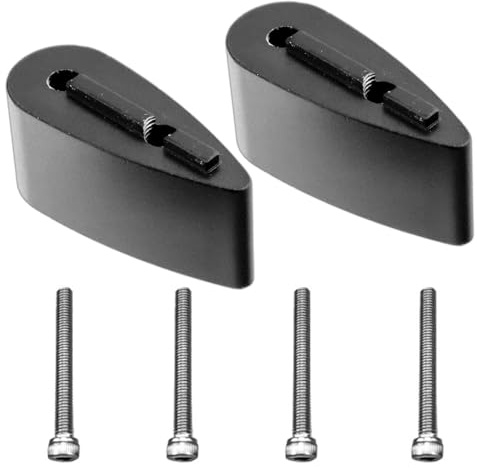Teron 2 st Aero Bar Avståndshållare med Skruvar, TT Handtagshöjare, Kompatibla med de Flesta Cykelmodeller, Svart (20mm)
