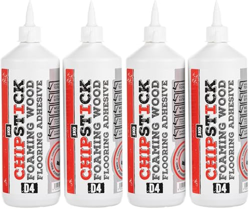 Chipstick D4 PU Flooring Glue 1kg, Twin Pack (2 Bottles) (Pack of 2)
