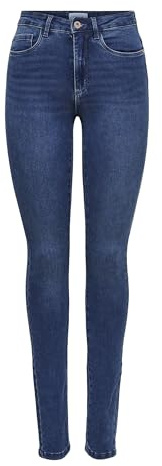 Only Femme Onlroyal High Waist Skinny Jeans, Medium Blue Denim, M / 34L EU