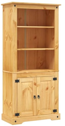 ROMHZKS Cupboard Mexican Pine Corona Range 31.5x15.7x66.9,Office Cabinet, Storage Locker, Cabinet Storage for Organized and Stylish Home Storage
