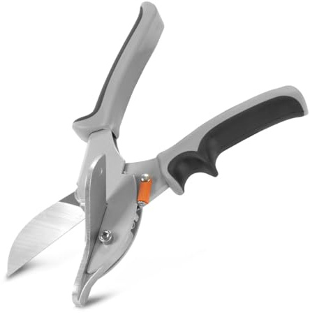 STAHLWERK Gehrungsschneider | Gehrungsschere | Multi Winkelschere | Trunking Schere zum Schneiden von Vinyl, PVC, Gummi uvm. | Einstellbare Winkel 30° | 45° | 90°