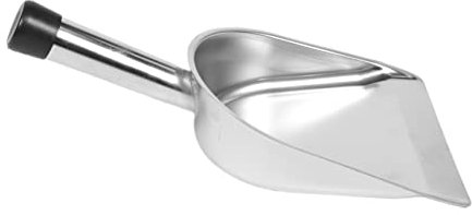 Ipetboom 1 Pc Recogedor De Acero Inoxidable Cucharón Pala De Basura Industrial Manejar Pesado Cubo De Basura Conejera Solo Recogedor Auto Recogedor y Escoba Gubia Equipo Black El Plastico