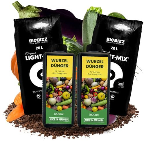 TronicXL Engrais concentré pour légumes - 2 l - 40 litres de terre - Engrais pour racines - Légumes racinaires - Engrais liquide - Engrais liquide - Croissance des légumes racines, carottes, salade