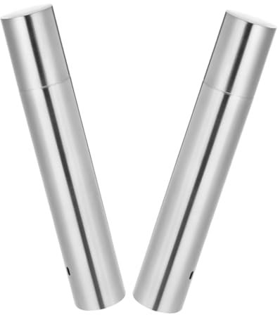 TOPPERFUN 2pezzi Tubo Stoccaggio in Acciaio Per Spiedini Rotondi Da Barbecue Organizer Per Utensili Da Riutilizzabile Confezione Leggero e Portatile
