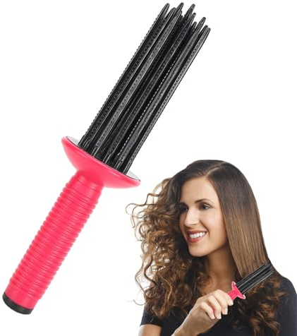 Curling Roll Comb, brosse de coiffage à air chaud, peigne de volume d'air, peignes d'air chaud, peignes à air chaud pour femmes ménagères pour cheveux moelleux et ajouter du volume pour les réunions