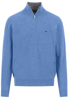 FYNCH-HATTON Cashmere Blend Zip Neck Troyer