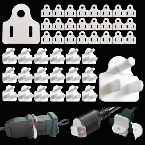 Yukrilt Weatherproof Gaskets and Plug Covers for Outdoor String Lights- 25 Sets