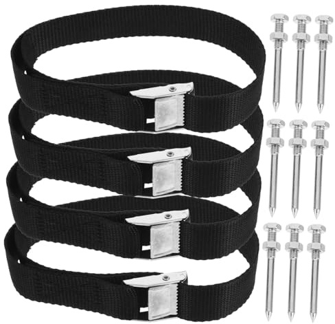 Toddmomy Clavos para Zapatos Aireadores de Césped con Correas Ajustables Clavos Metálicos Resistentes para Jardín Accesorios Duraderos para Airear Suelo y Mejorar la Salud del Césped