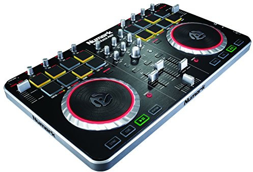 Numark Mixtrack Pro II All-In-One 2-Channel DJ Controller with Audio I/O, Drum Pads and Touch-activated Jog Wheels + Serato DJ Intro